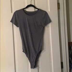 Blue/Grey bodysuit